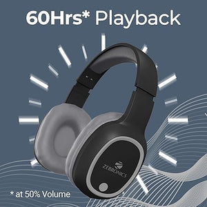 ZEBRONICS THUNDER Bluetooth 5.3 Wireless Headphones