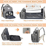 3 in 1 Baby Unisex Diaper Bag