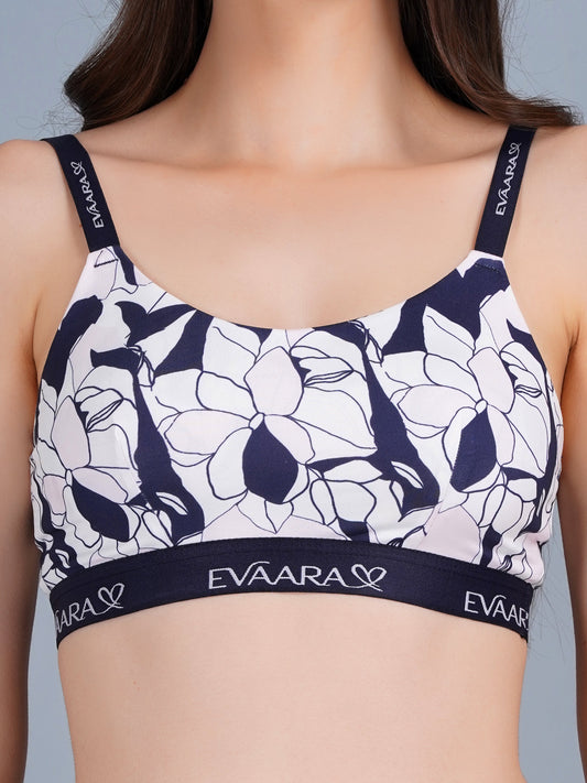 Geomatrical Digital Printed Sports Bra for Women