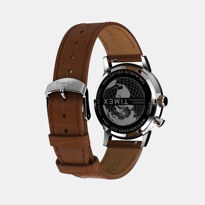 Green Dial Multi-Function Leather Watch TWEG26800