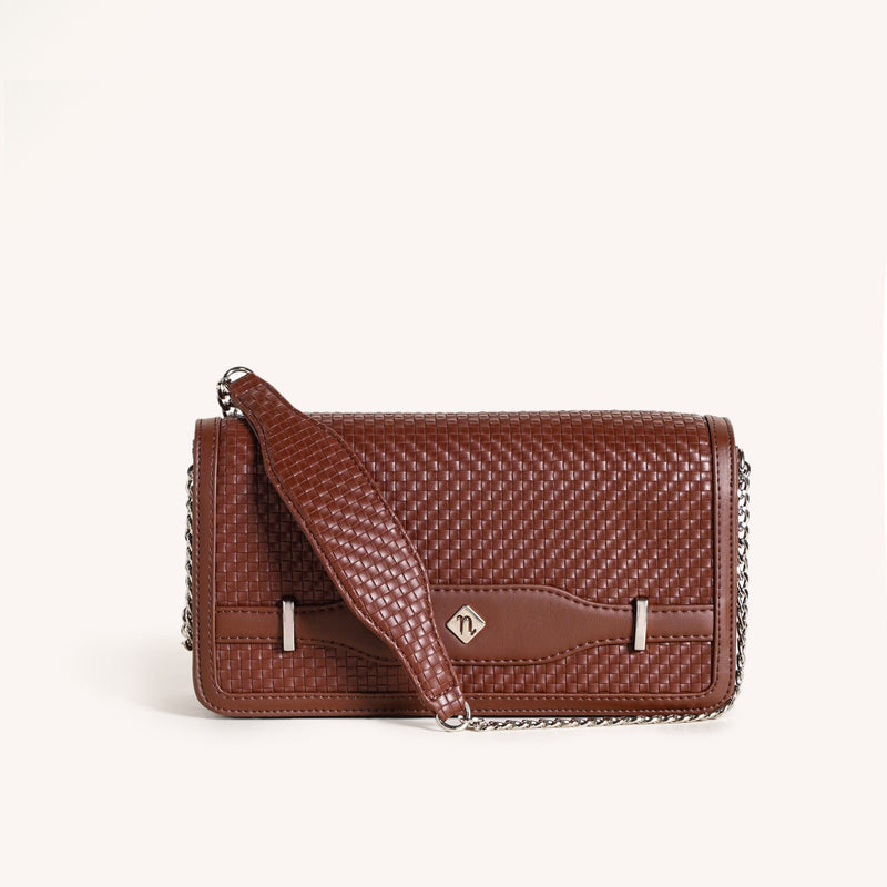 Soi Tresse Brown Sling Bag
