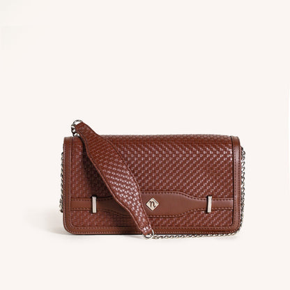 Soi Tresse Brown Sling Bag