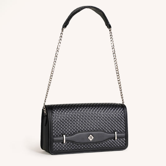 Soi Tresse Black Sling Bag
