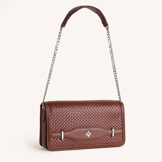 Soi Tresse Brown Sling Bag