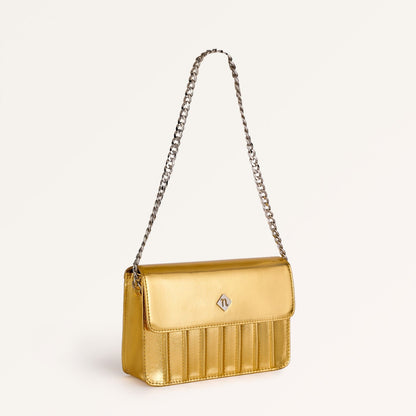 Gold Sheen Shoulder Bag