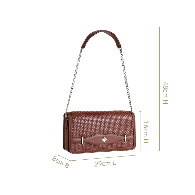 Soi Tresse Brown Sling Bag
