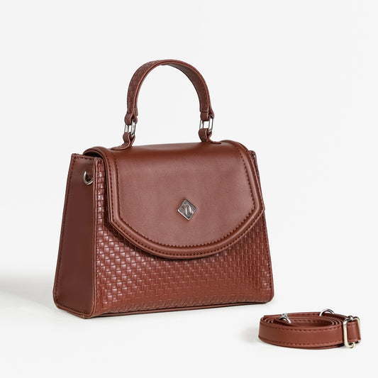 Soi Brown Handbag With Sling Strap bag
