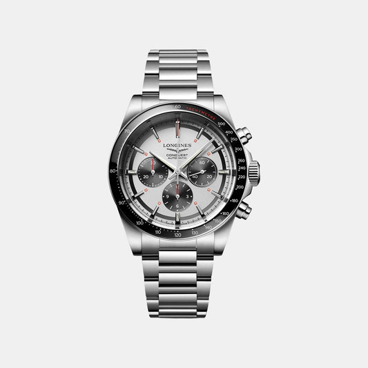 Automatic Silver Dial Chronograph Stainless Steel Watch