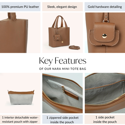 Nara Brown Tote sling bag