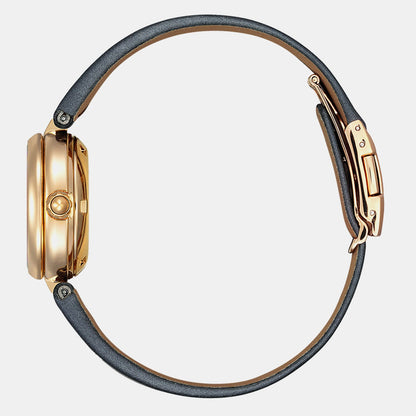 Automatic Black Dial Analog Leather Watch