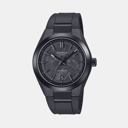 Black Dial Analog Stainless Steel Watch