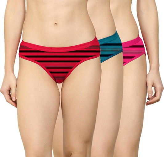 3 Pcs extra soft silky line brief panty