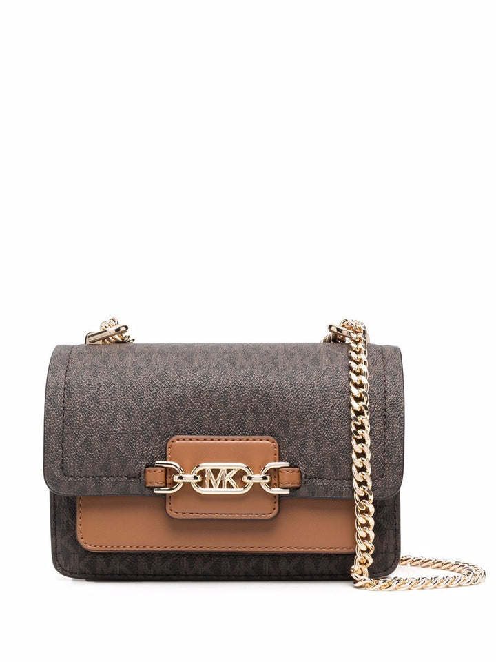 Michael Kors Heather Small MK Logo Chain Crossbody Bag