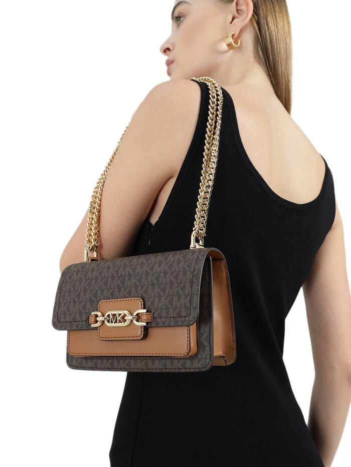 Michael Kors Heather Small MK Logo Chain Crossbody Bag